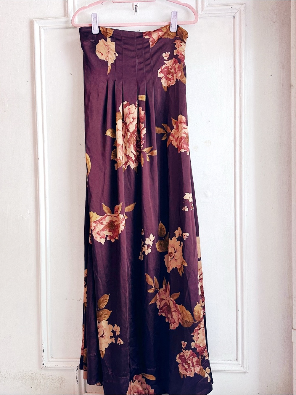 Free People Botanical Maxi Dress Navy Size medium formal floral weddings maroon - Picture 11 of 16